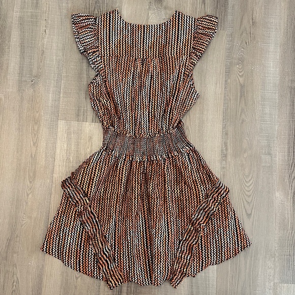 Ramy Brook Striped Jessie V-Neck Mini Dress - Picture 8 of 8